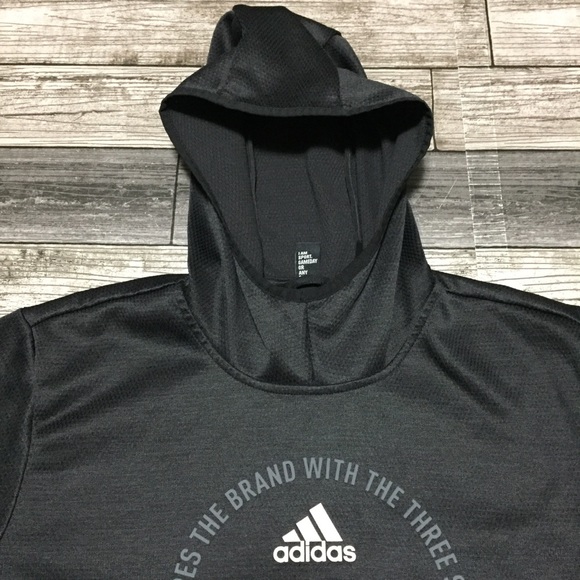 Adidas Climawarm Hoodie Men’s S Black Brand With The Three Stripes Lightweight - Picture 8 of 10